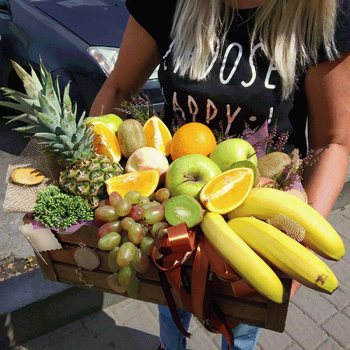 Фото товара Подарунок у дерев'яній коробці - ящик вітамінів у Львові